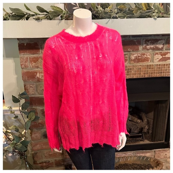 NWT The Posey Stitchy Distressed Sweater - Picture 4 of 8